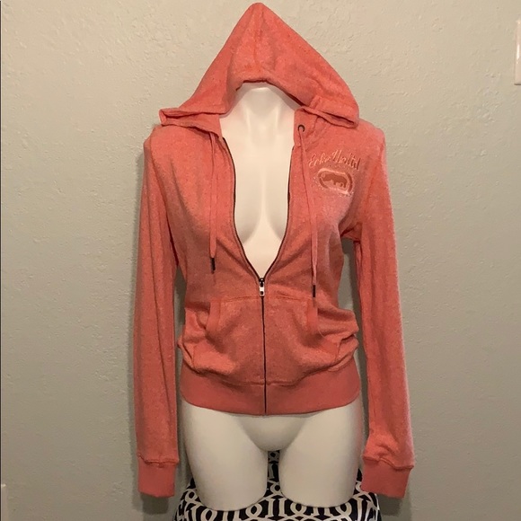 Ecko Unlimited Jackets & Blazers - NWT Eckō Unltd Hoodie Jacket in Coral Women’s M
